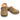 A pair of Spenco Women's Siesta Slide Canvas Tan color Sandal