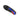 A black and blue computer mouse is displayed on a white background.