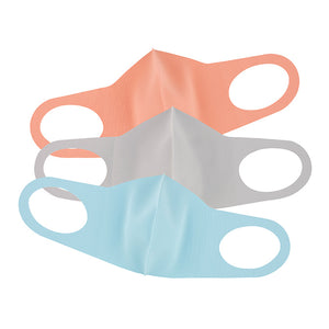 Pastel Solids Soft Stretch Adult's Face Mask - 3 Pcs