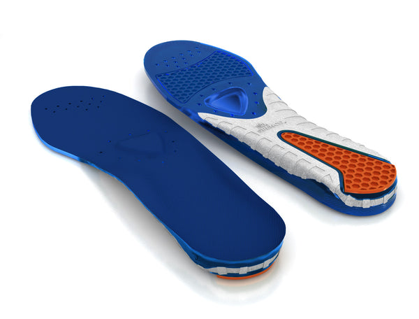 Top and Bottom view of the Spenco gel comfort cushioned insoles