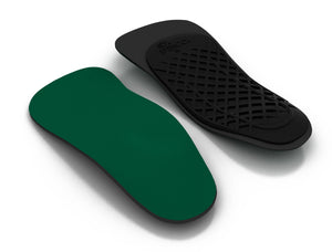 Top and Bottom view of the Spenco rx three quarter length orthotic arch support insoles
