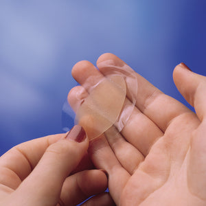 Spenco 2nd skin blister pad displayed on hands